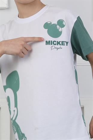 Mickey Baskı Erkek Çocuk Şortlu Takım