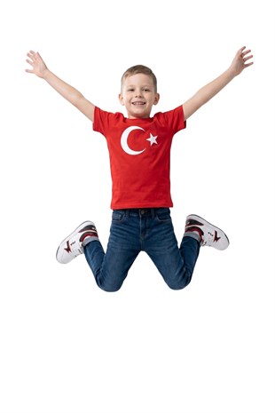 Ay Yıldız Baskılı Unisex Tshirtler