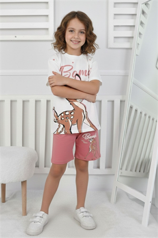 Bambi Baskı Kız Çocuk Takım