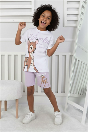 Bambi Baskı Kız Çocuk Takım