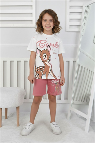 Bambi Baskı Kız Çocuk Takım