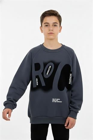 Baskılı Erkek Çocuk Sweatshirt