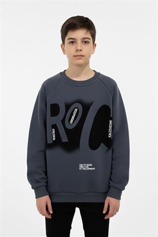 Baskılı Erkek Çocuk Sweatshirt