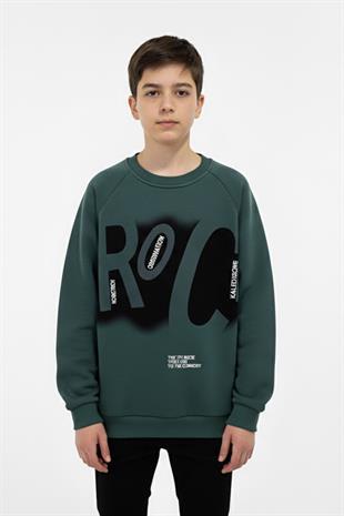 Baskılı Erkek Çocuk Sweatshirt