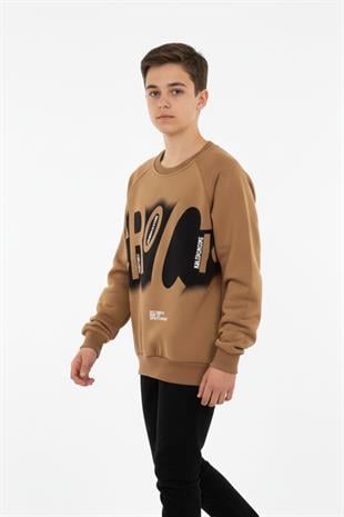 Baskılı Erkek Çocuk Sweatshirt