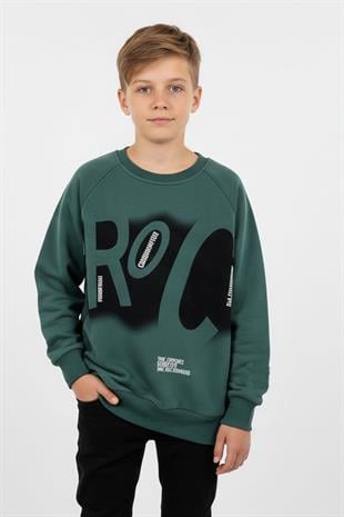 Baskılı Erkek Çocuk Sweatshirt