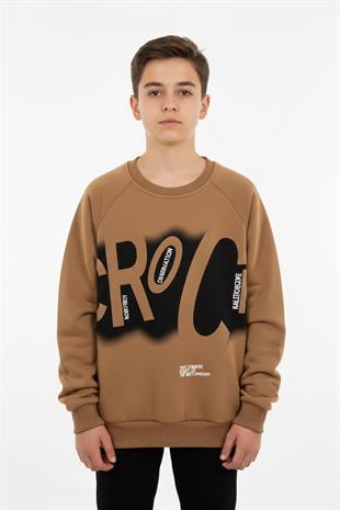 Baskılı Erkek Çocuk Sweatshirt