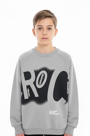 Baskılı Erkek Çocuk Sweatshirt