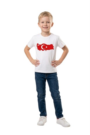 Bayrak Atatürk Baskılı Unisex Tshirtler