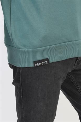 Fermuarlı Respect Baskılı Siyah Erkek Çocuk Sweatshirt
