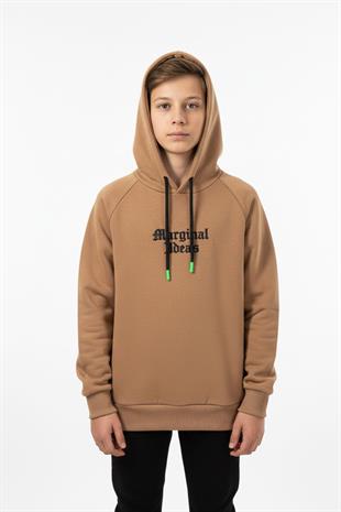 Kapşonlu Baskılı Erkek Çocuk Sweatshirt