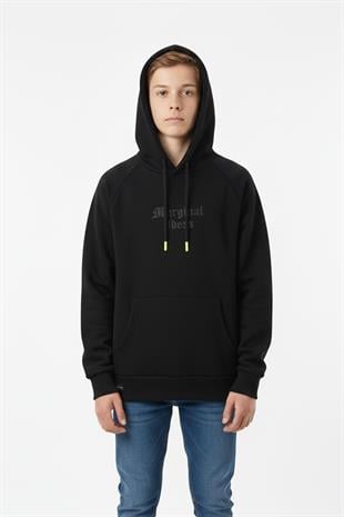 Kapşonlu Baskılı Erkek Çocuk Sweatshirt