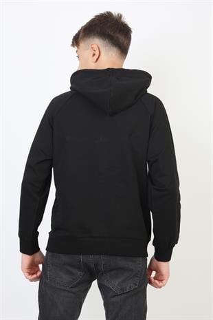 Kapşonlu Fermuarlı Kanguru Cepli Erkek Çocuk Sweatshirt