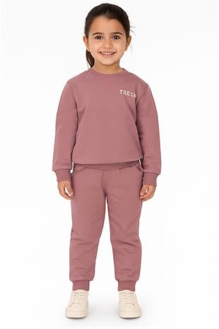 The CITY Baskılı Pamuk 2 İplik Mevsimlik Unisex Çocuk Takım