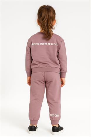 The CITY Baskılı Pamuk 2 İplik Mevsimlik Unisex Çocuk Takım