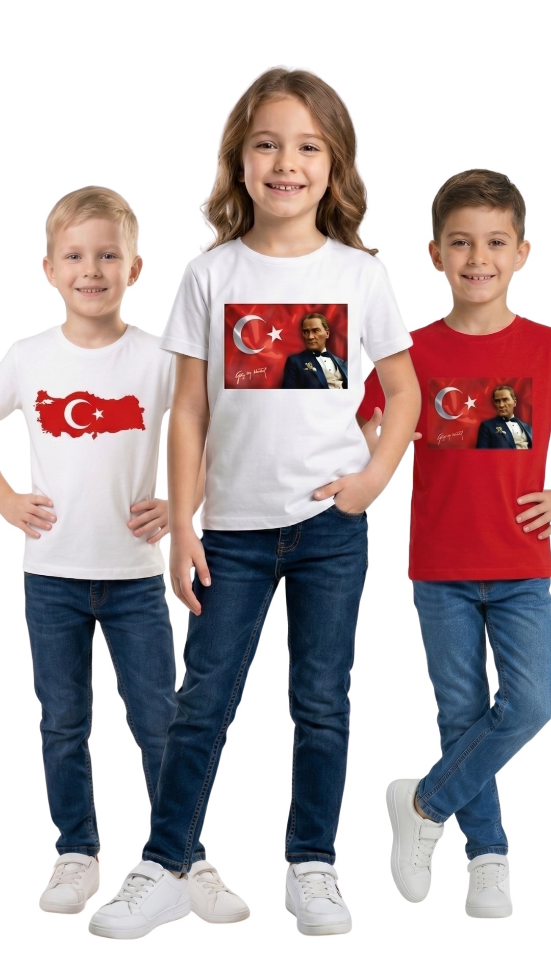 3 LÜ SET ÜNİSEX Çocuk TSHİRT 3 ADET  