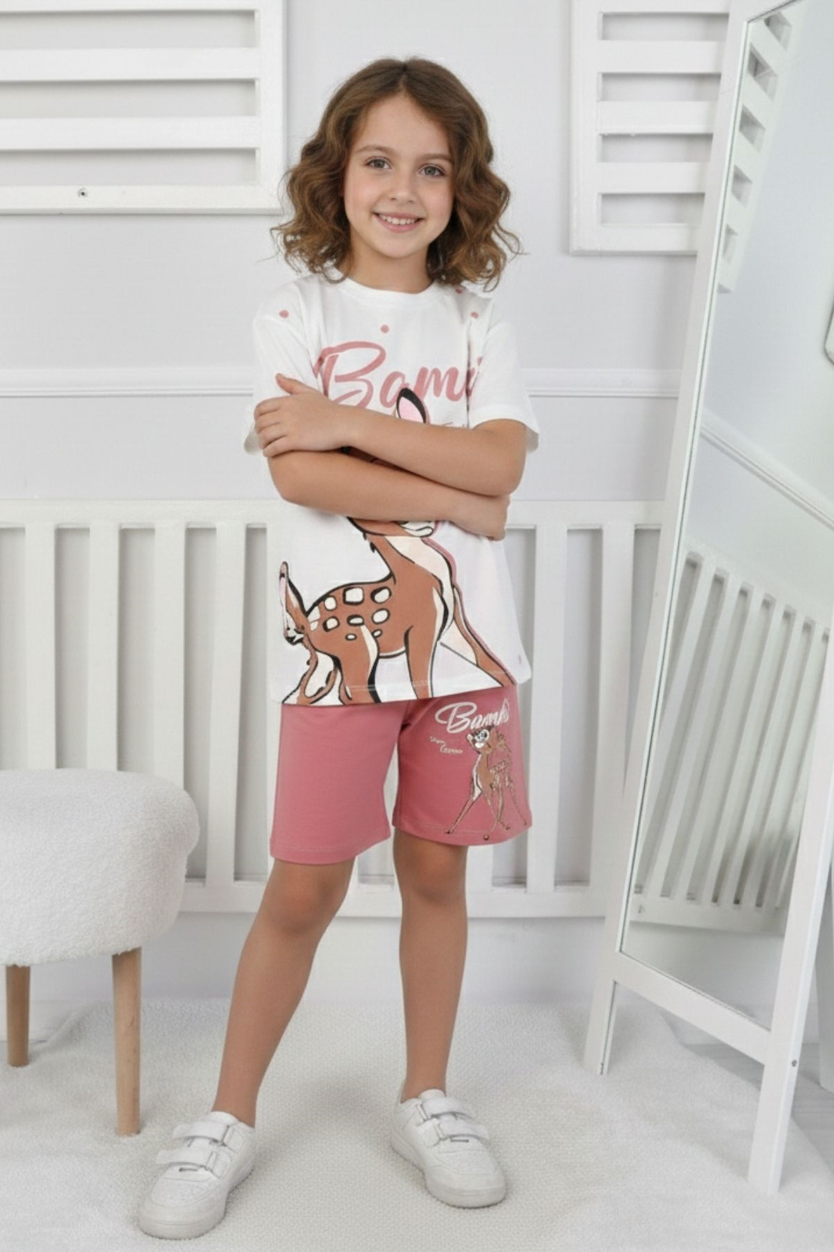 Bambi Baskı Kız Çocuk Takım