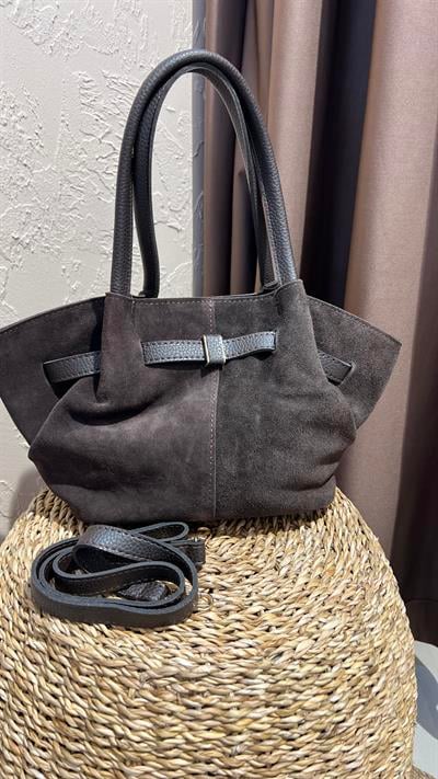 BOTTEGA ORTA BOY NUBUK SÜET ÇANTA