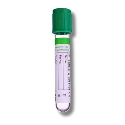 4 ML  Lityum Heparinli Tüp (Yeşil Kapak)