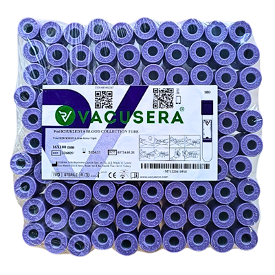 9 ML K2 edta Tüp (Mor Kapak)