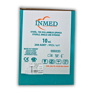 İnmed 10 ML Pembe Uç 3p Enjektör