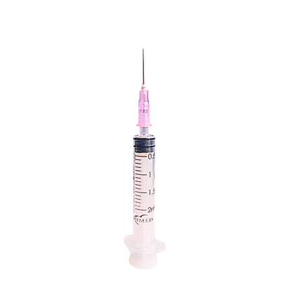İnmed 2 ML Kısa Pembe Uç  3p Enjektör