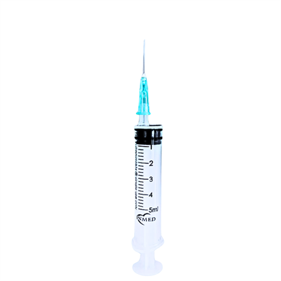 İnmed 5 ML Kısa Yeşil Uç 3p  İğnelı Şırınga