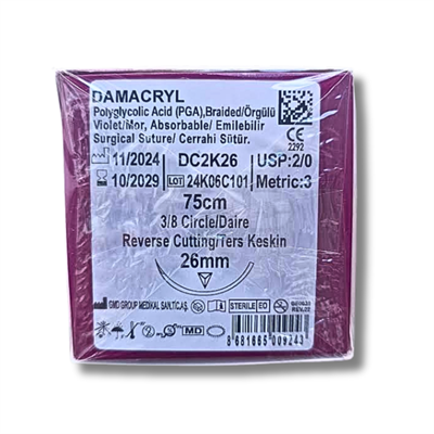 Pga  :  2/0 Damarcryl