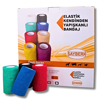 Yapışkanlı Elastik Bandaj  (10cm X 4,5 Mt)