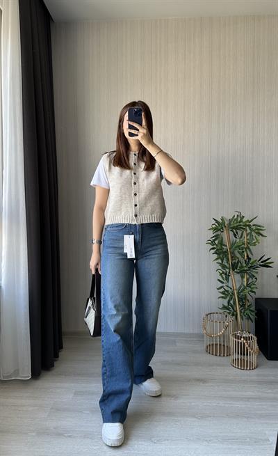 ZR Koyu Mavi Straight Jean
