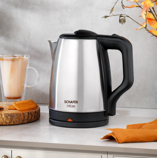 Kıbrıs Schafer Schafer Hitze 25003-INX01 Paslanmaz Çelik Su Isıtıcı (Kettle)-Inox
