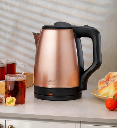 Kıbrıs Schafer Schafer Hitze 25003-ROS01 Paslanmaz Çelik Su Isıtıcı (Kettle)-Rosegold