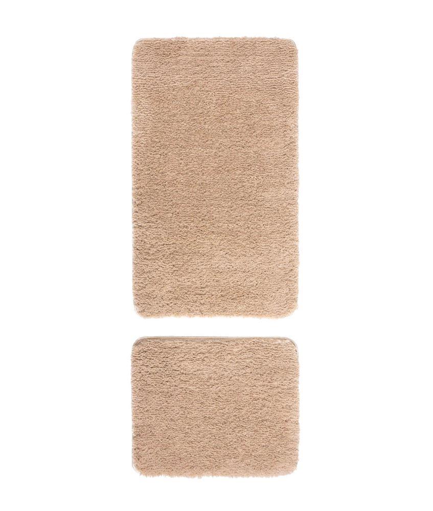 Kıbrıs Schafer Schafer Home Pia 2 li Peluş Banyo Paspası-Bej