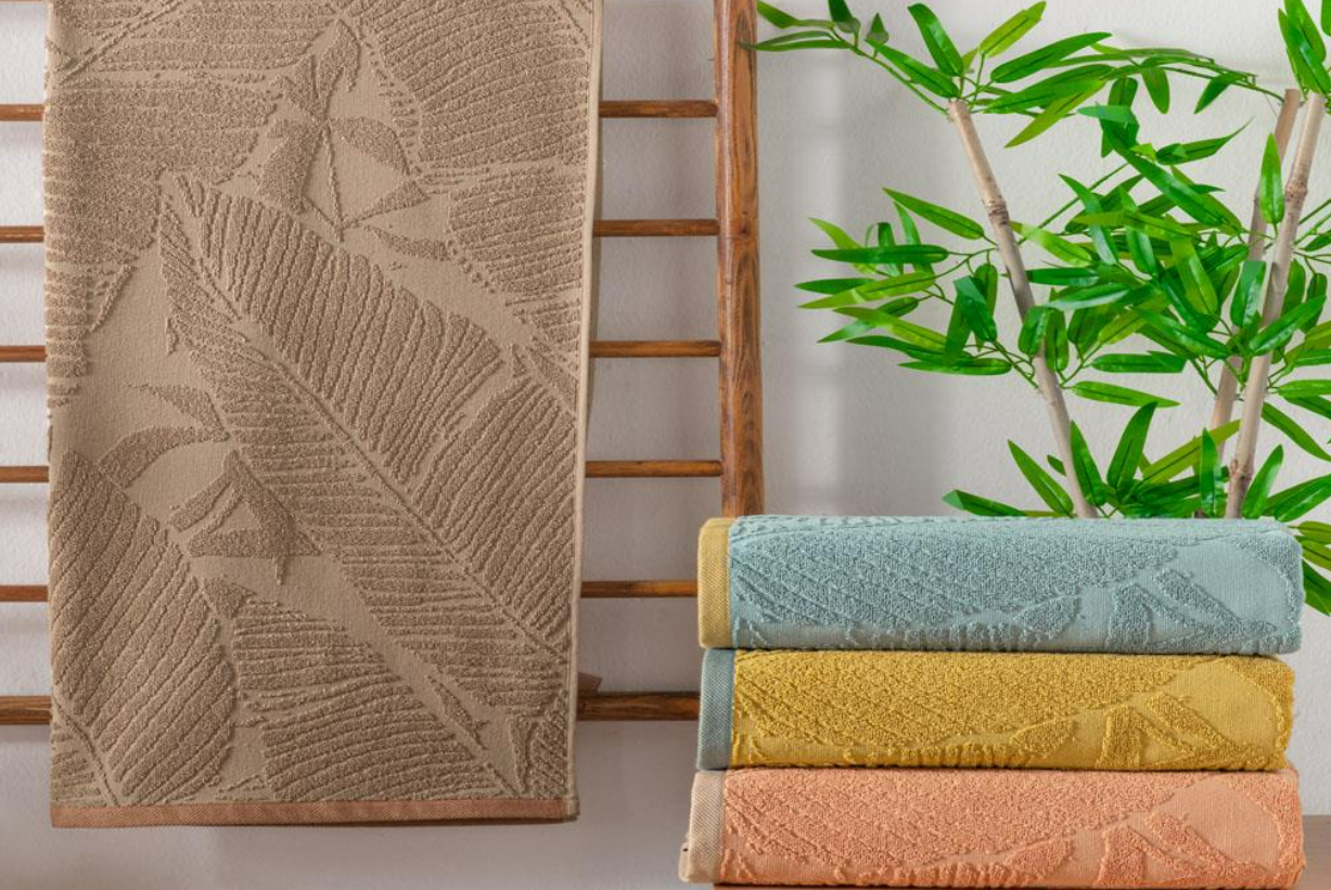 Kıbrıs Schafer Schafer Leaf 50×90 Havlu – Pudra