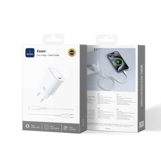 Kıbrıs Wiwu WIWU G007 20W HIZLI ŞARJ SETİ TYPE-C