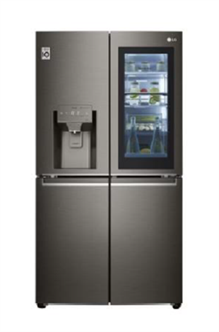 Kıbrıs LG GR-X24FMKBL563 L, LG InstaView Kapı İçi Çok Kapılı Buzdolabı, Dispenser, İnverter Lineer Kompresör