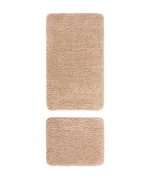 Kıbrıs Schafer Schafer Home Pia 2 li Peluş Banyo Paspası-Bej