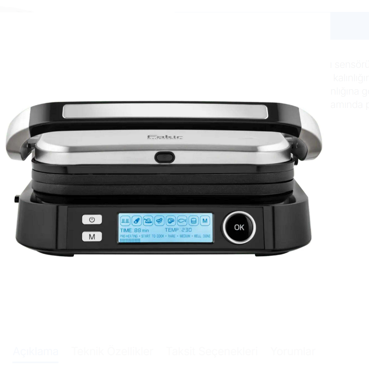 Kıbrıs Fakir Fakir Grill Expert Smart Tost Makinesi