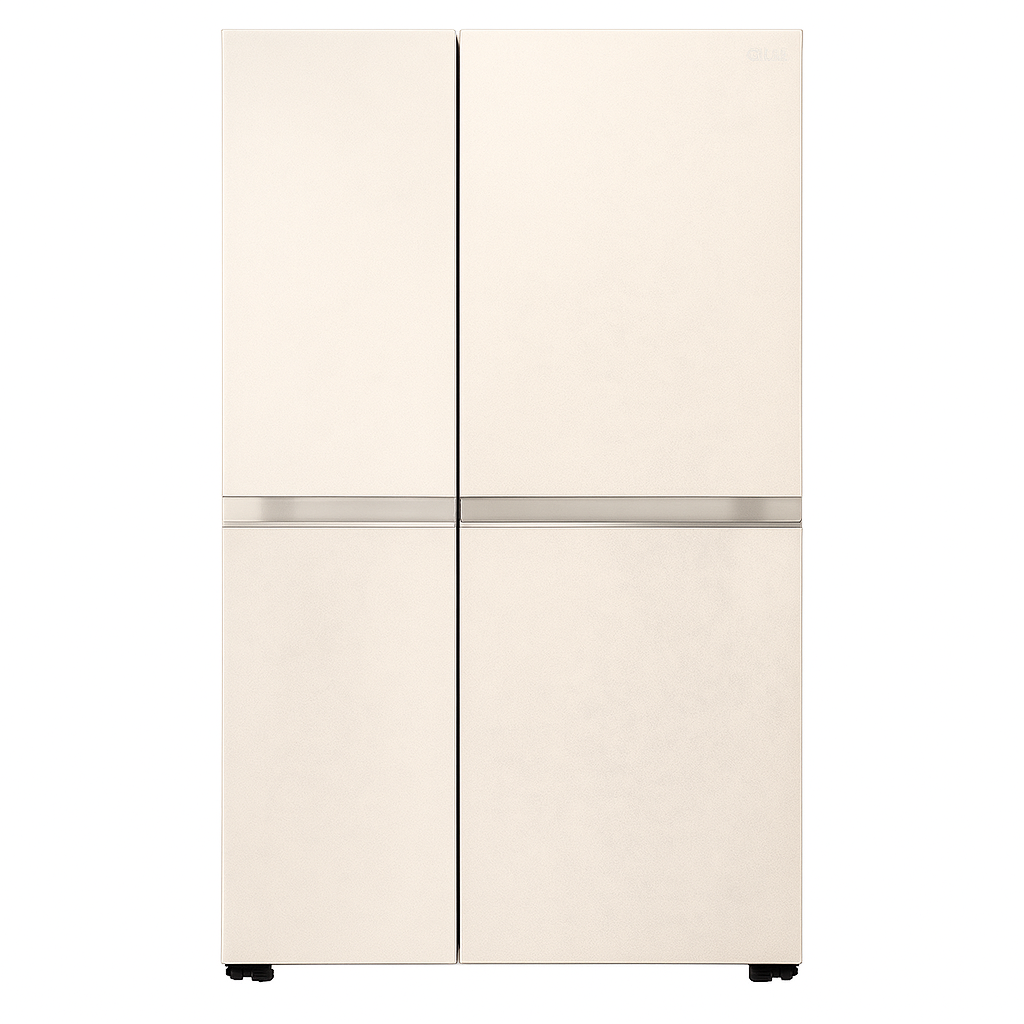 Kıbrıs LG LG GC-B257SEZV 645L A+ Inverter Yan Yana Buzdolabı-Bej