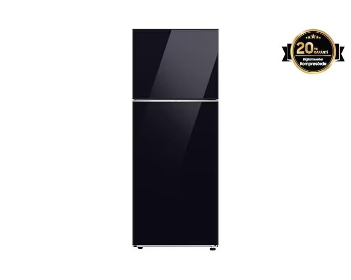 Kıbrıs Samsung RT47CB663622TR, 465L BESPOKE ÜSTTEN DONDURUCULU BUZDOLABI AI ENERJİ - SİYAH