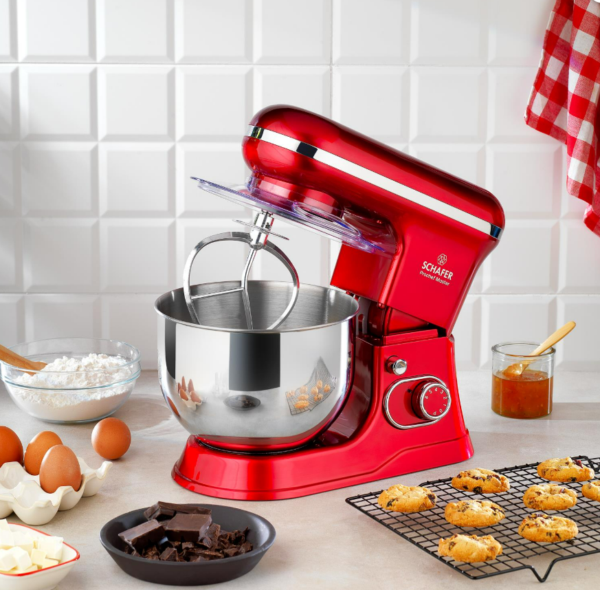Kıbrıs Schafer SCHAFER 25014-KMZ01 PROCHEF XL STAND MİKSER 5 L.-6 PRÇ-KIRMIZI-01
