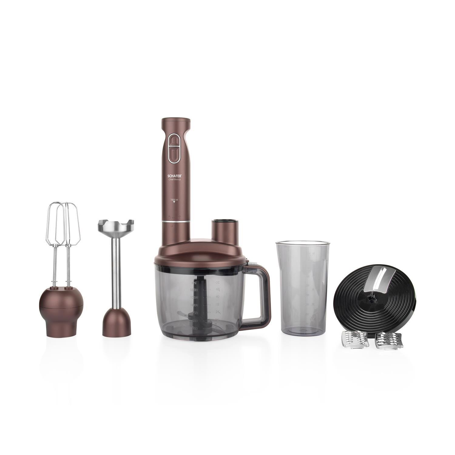Kıbrıs Schafer Schafer Chef Blend 25025-KAH01 Mega Blender Set - Kahverengi