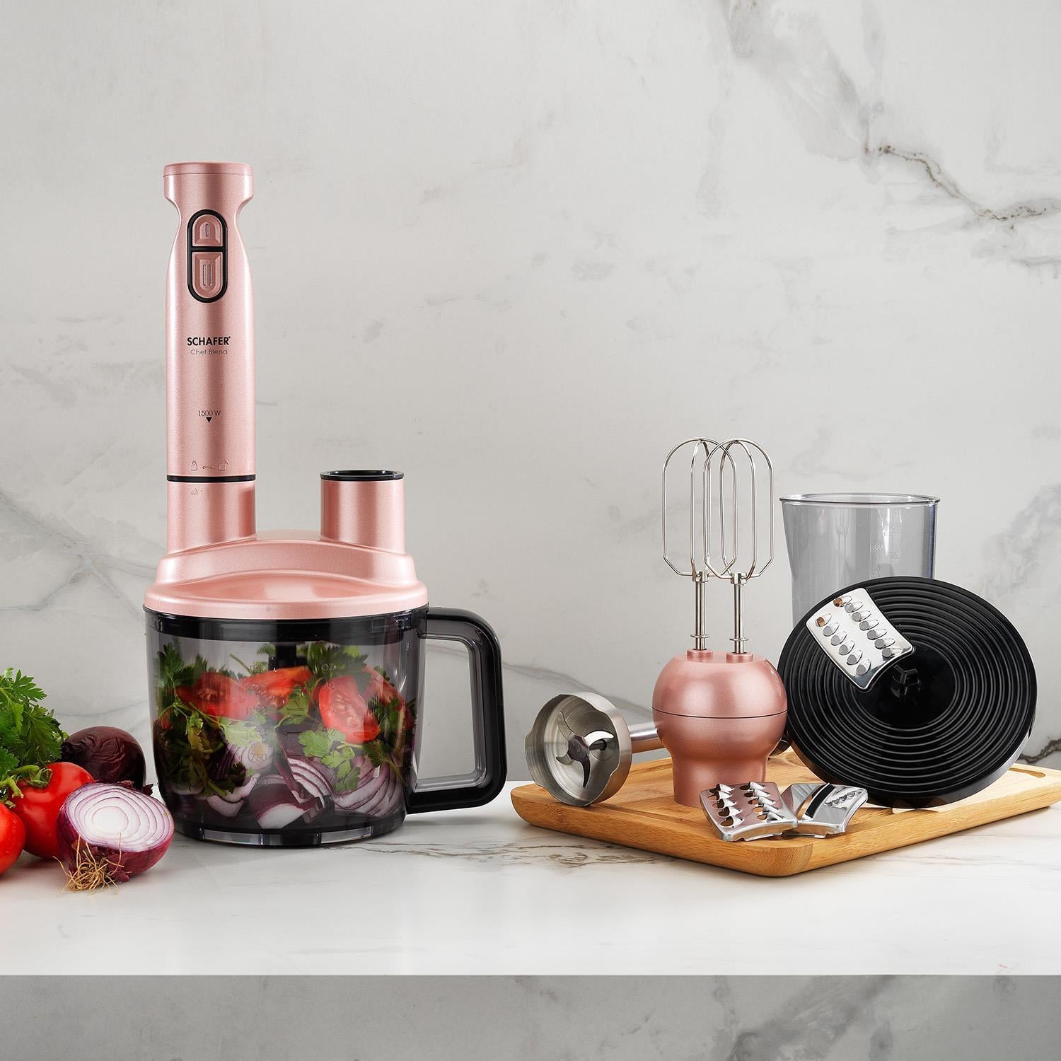 Kıbrıs Schafer Schafer Chef Blend 25025-ROS01 Mega Blender Set-Rosegold