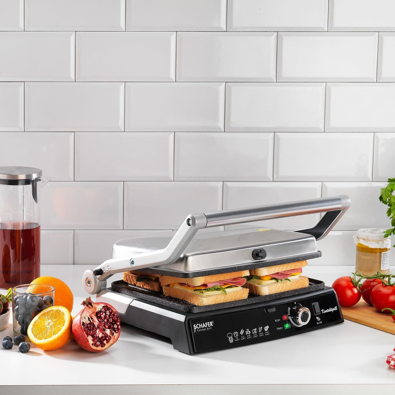 Kıbrıs Schafer Schafer Concept Grill 25007-INX01 Tost Makinesi-Inox