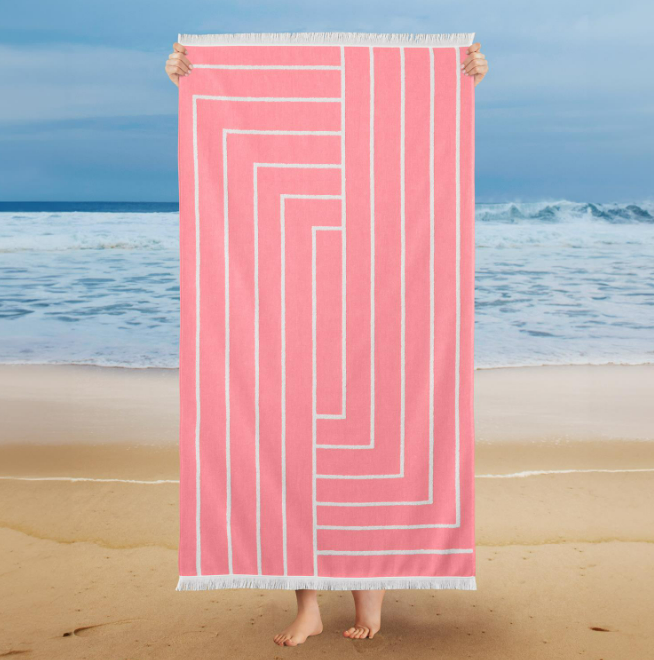 Kıbrıs Schafer Schafer Home Sue Plaj Havlusu 75x150-Pembe