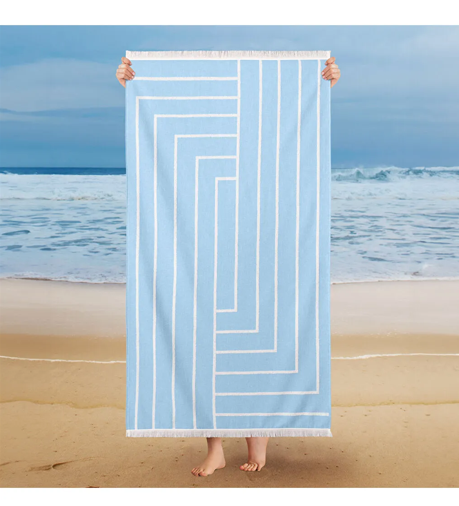 Kıbrıs Schafer Schafer Home Sue Plaj Havlusu 75x150-Indigo