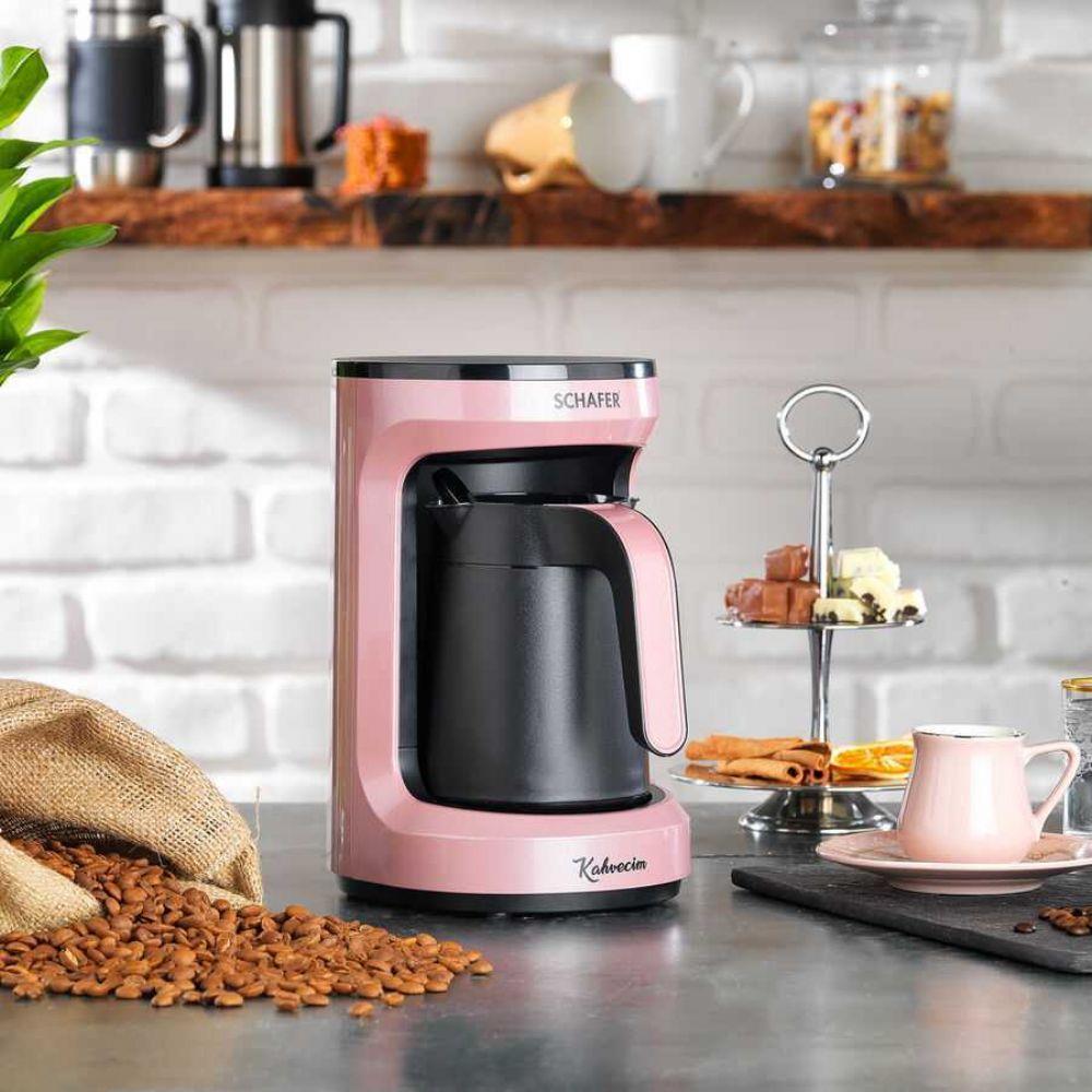 Kıbrıs Schafer Schafer Kahvecim 25002-GUL01 Otomatik Türk Kahve Makinesi‑Gül 
