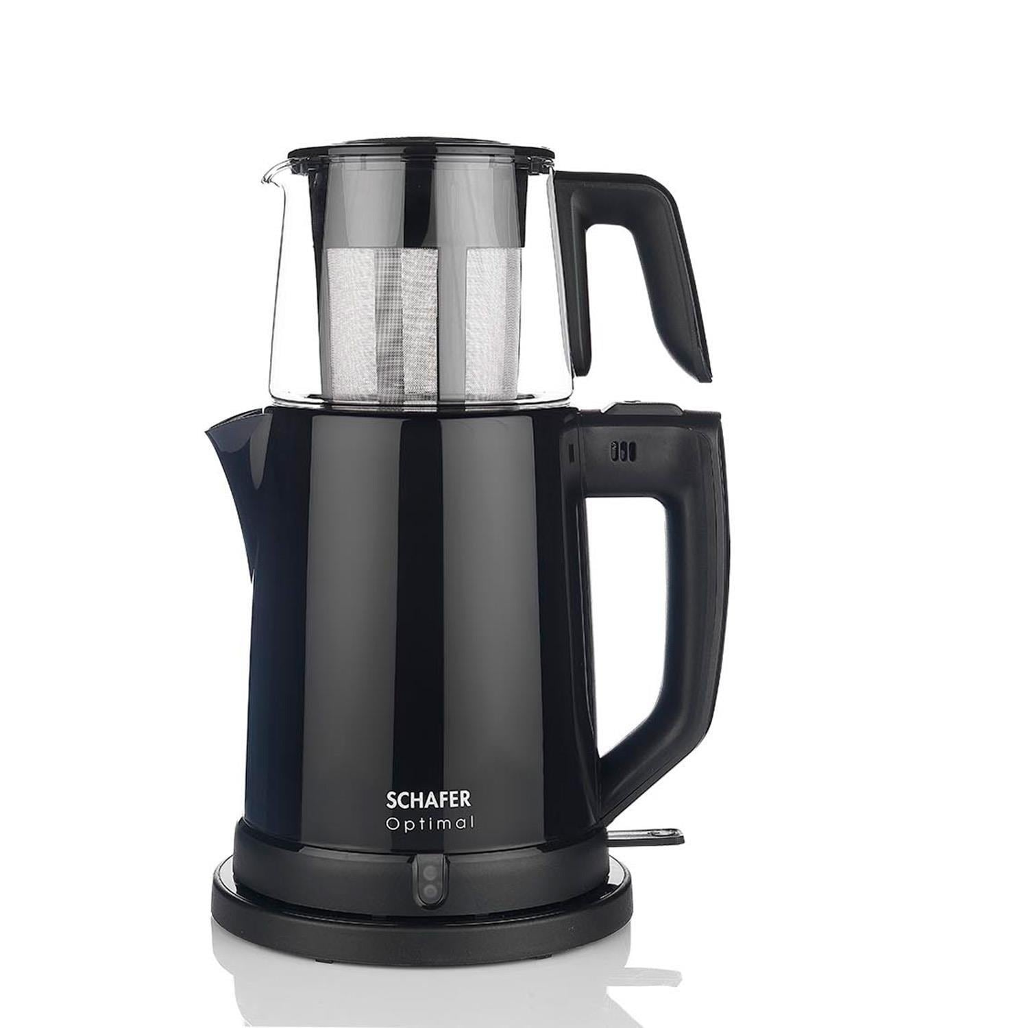Kıbrıs Schafer Schafer Optimal 25001-SIY01 Plus Elektrikli Çay Makinesi - Siyah