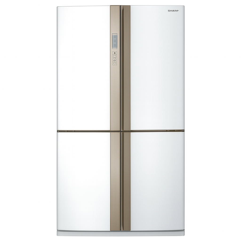 Kıbrıs Sharp Sharp SJ-FE87V-WH5 724 L 4 Kapılı Inverter Buzdolabı-Beyaz
