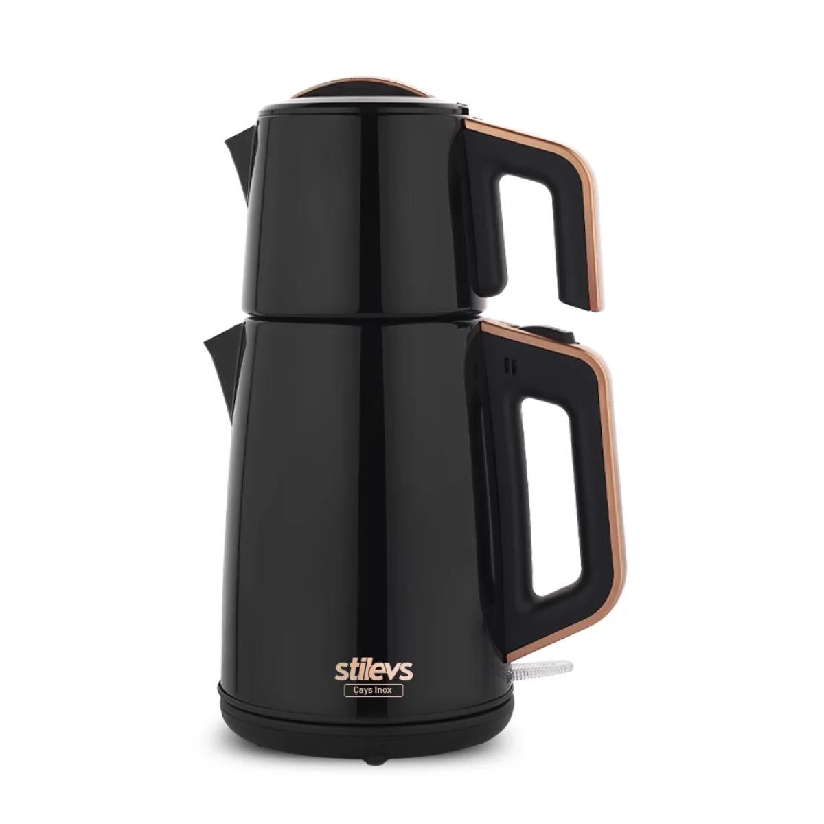 Kıbrıs Stilevs STİLEVS ÇAYS INOX ÇELİK ÇAY MAKİNESİ INOX - SİYAH
